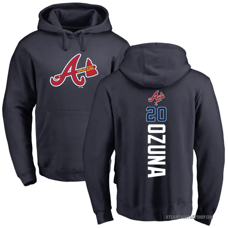 Marcell Ozuna Atlanta Braves Men's Navy Backer T-Shirt 