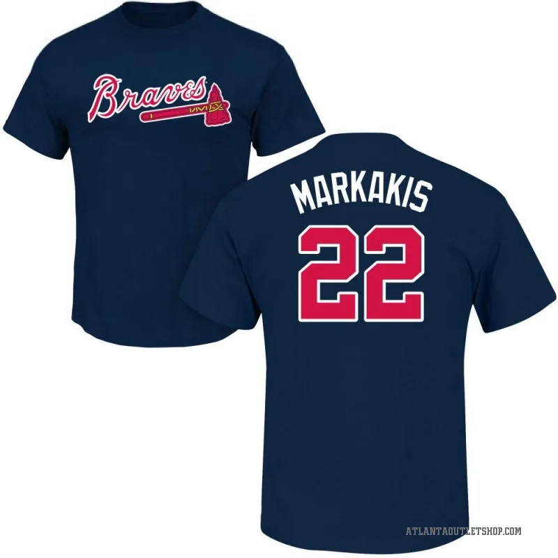Ozzie Albies Atlanta Braves Men's Black Midnight Mascot T-Shirt 