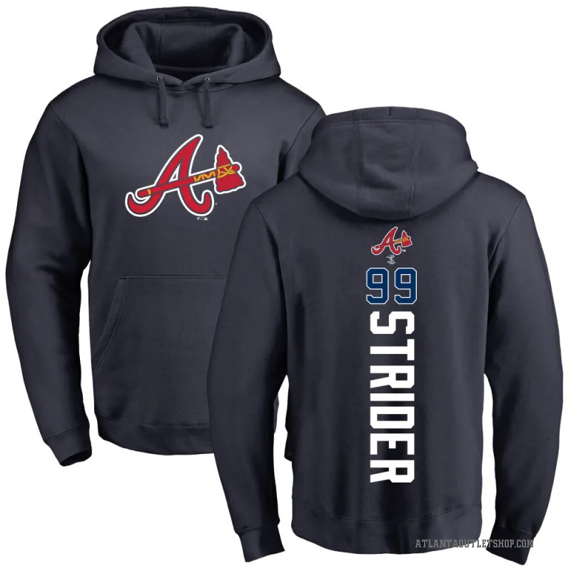 Spencer Strider Atlanta Braves Men's Backer T-Shirt - Ash