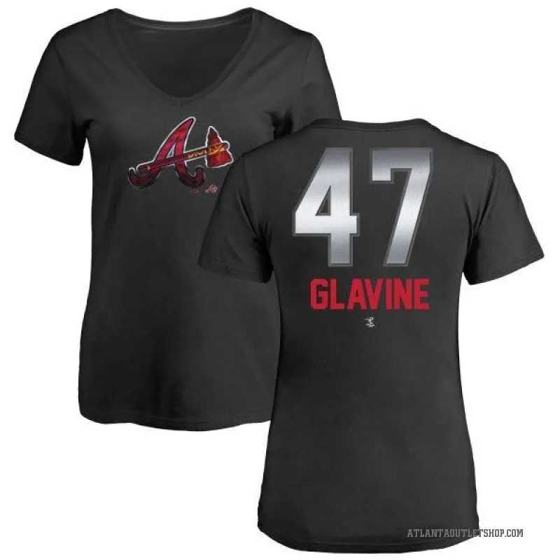 Jim Bouton Atlanta Braves Youth Navy Backer T-Shirt 